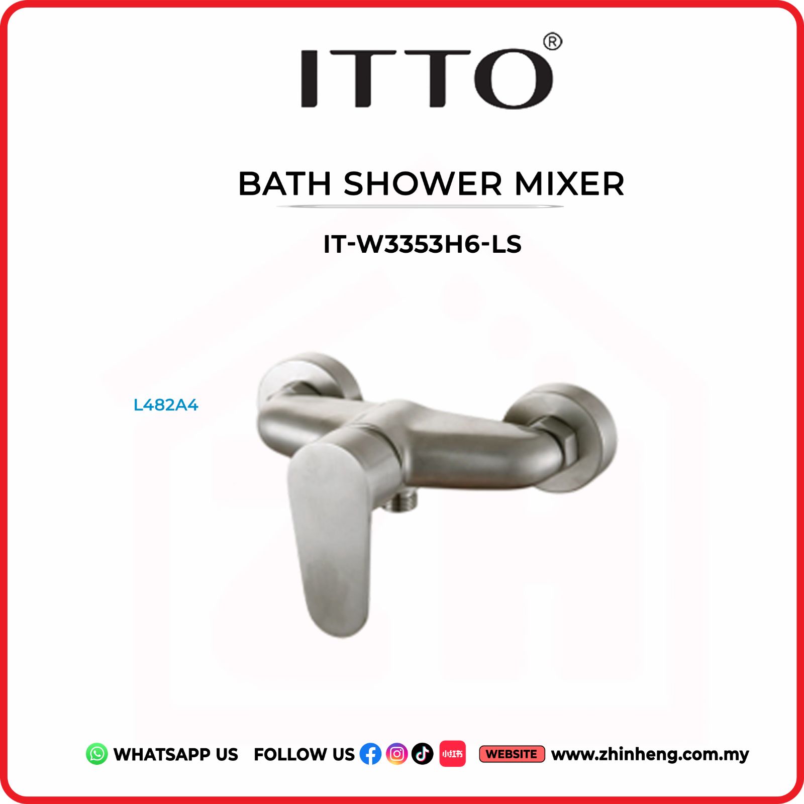 ITTO BATH SHOWER MIXER IT-W3353H6-LS