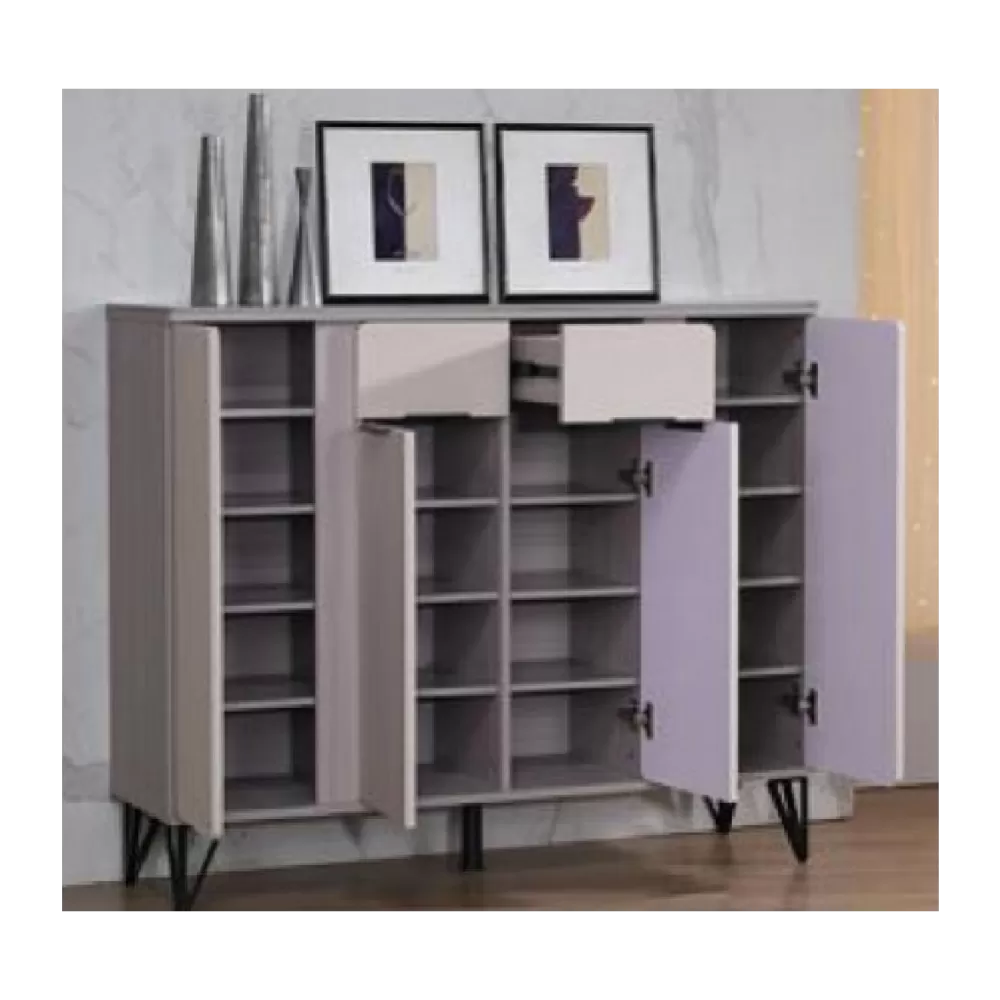 Lorel Shoe Cabinet (4 Door + 2 Drawer)