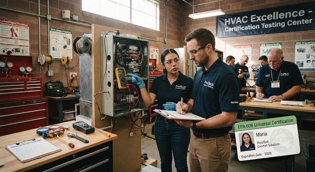 HVAC certification for maintenance technicians