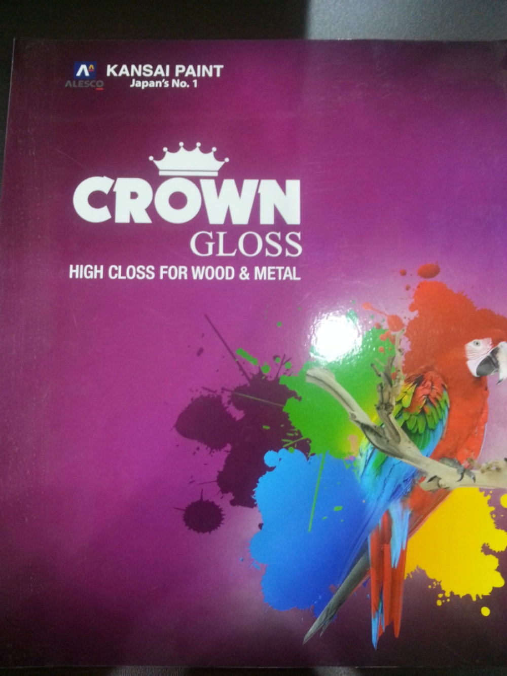 kansai crown gloss high class for wood & metal 3