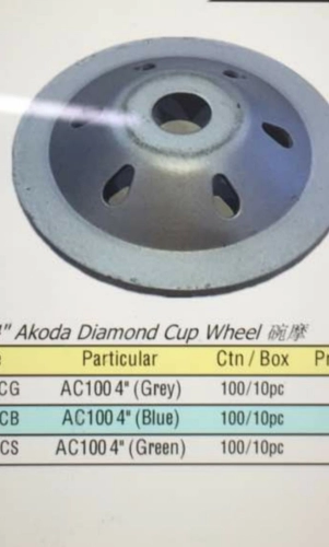 Diamond cup wheel