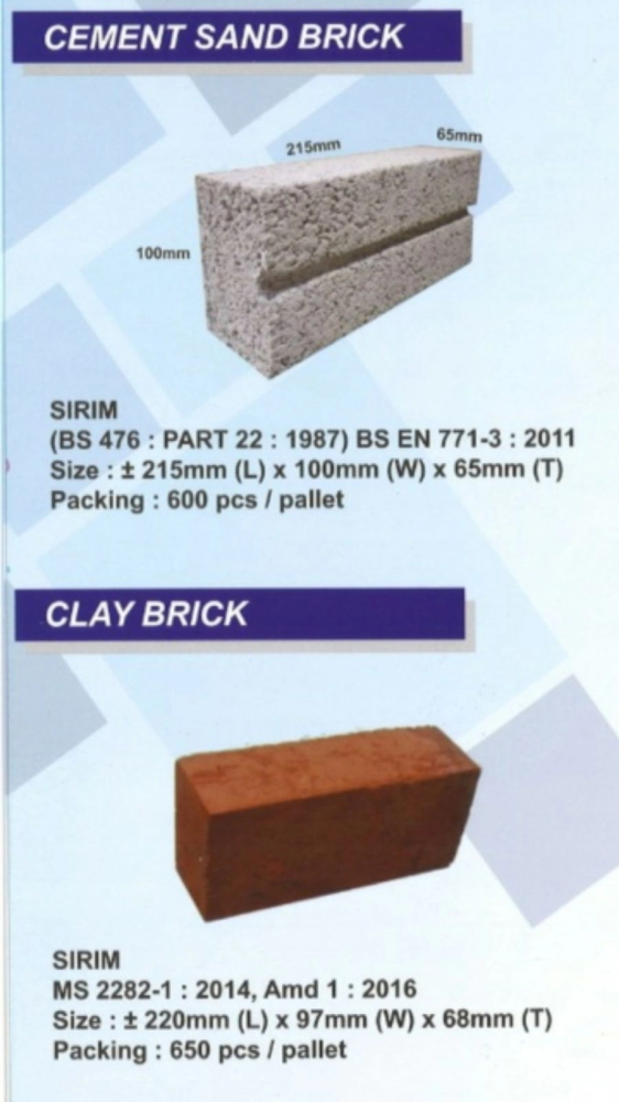 cement sand brick