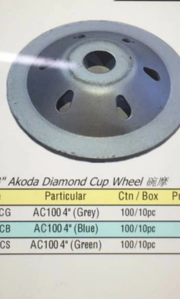 Akoda diamond cup wheel