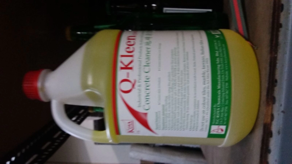 Q kleen concrete cleaner