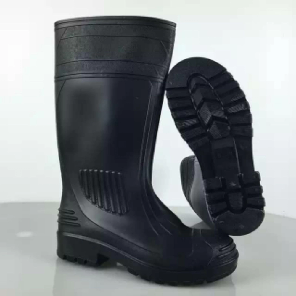 pvc  boots BLACK