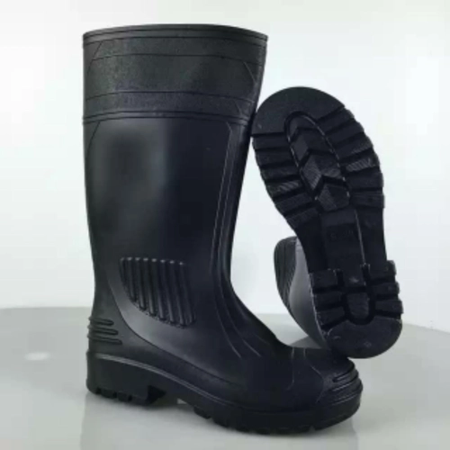 pvc boots black