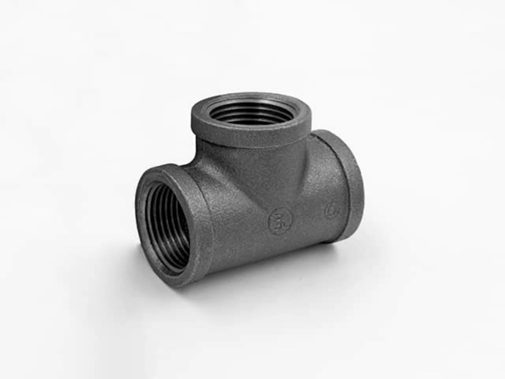 Galvanised steel fitting