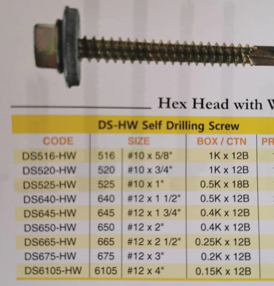 Hex Head Self Drilling Screw (ds-hw)