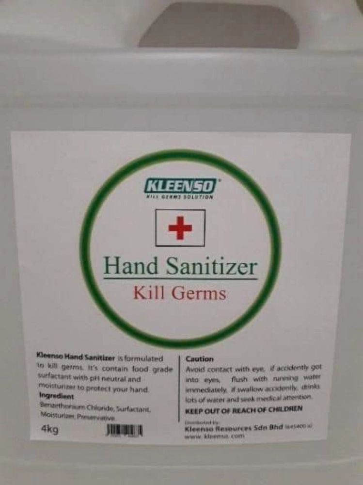 kleenso hand sanitizer 4kg