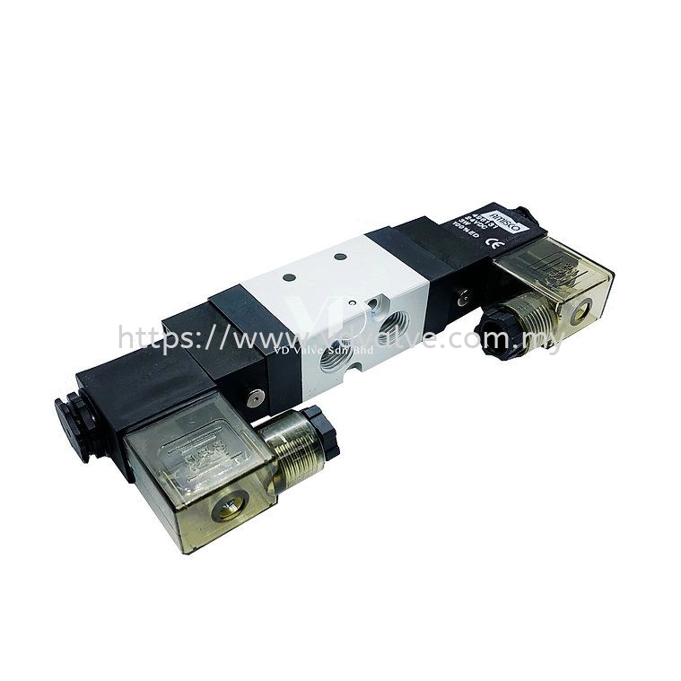 PARKER PHS520D-02 5/2-Way Solenoid Valve Double Coil 1/4''