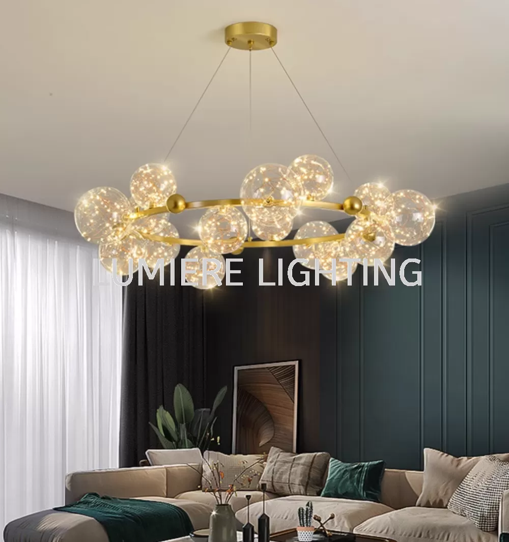 Post Modern Fairy Lighting Gold Pendant Light