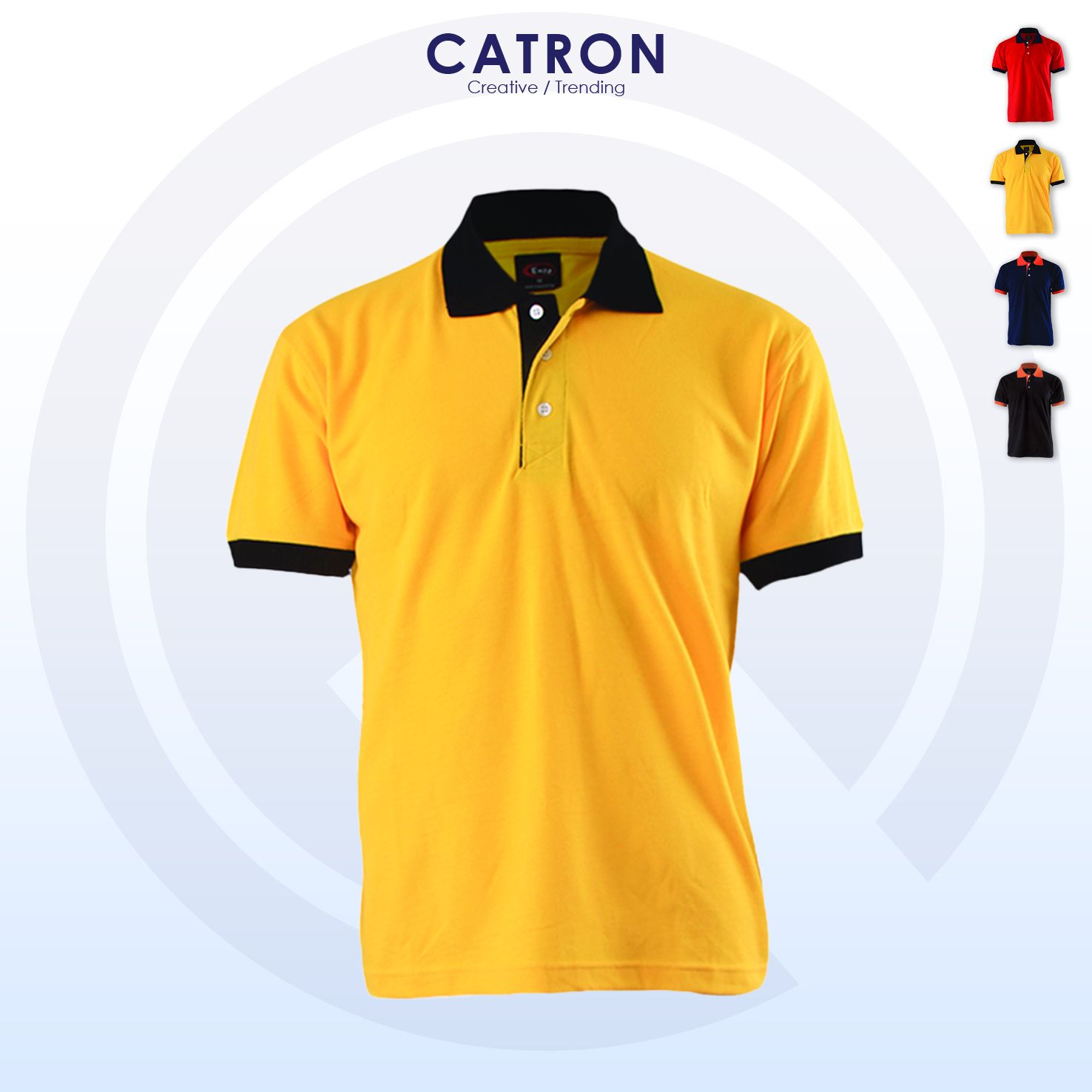 EM 2100 Short Sleeve Collar T-shirt With Contra Color (215gsm)