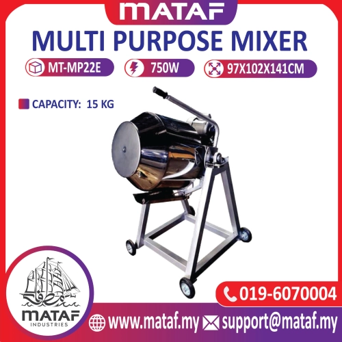 Mesin Penggaul Kerepek, Rempah, Serbuk, Tepung/ Multipurpose Mixer MT-MP22E