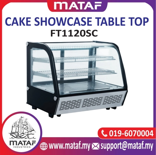 120L Cake Showcase Table Top 2 Door FT1120SC