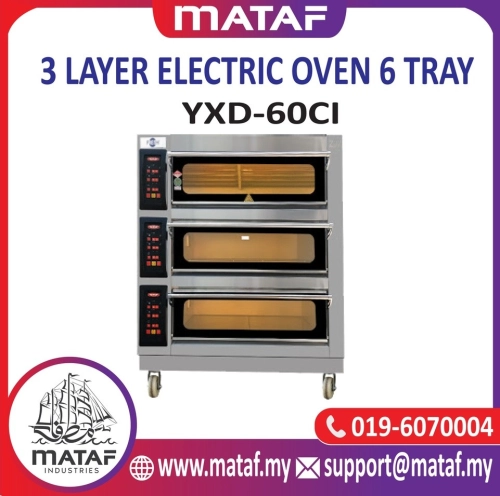 3 Layer Electric Oven 6 Tray YXD-60CI