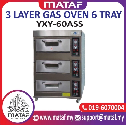 3 Layer Gas Oven 6 Tray YXY-60ASS