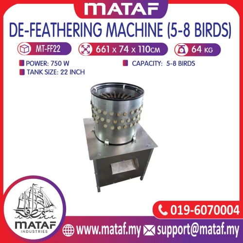 Mesin Cabut Bulu Ayam/ Poultry Feather Remover (5-8 Ekor) MT-FF22