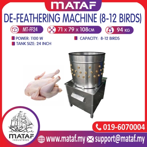 Mesin Cabut Bulu Ayam/ Poultry Feather Remover (12-15 Ekor) MT-FF24