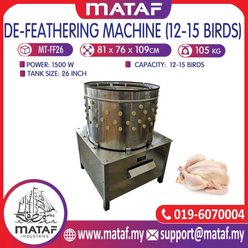 Mesin Cabut Bulu Ayam/ Poultry Feather Remover (12-15 Ekor) MT-FF26 