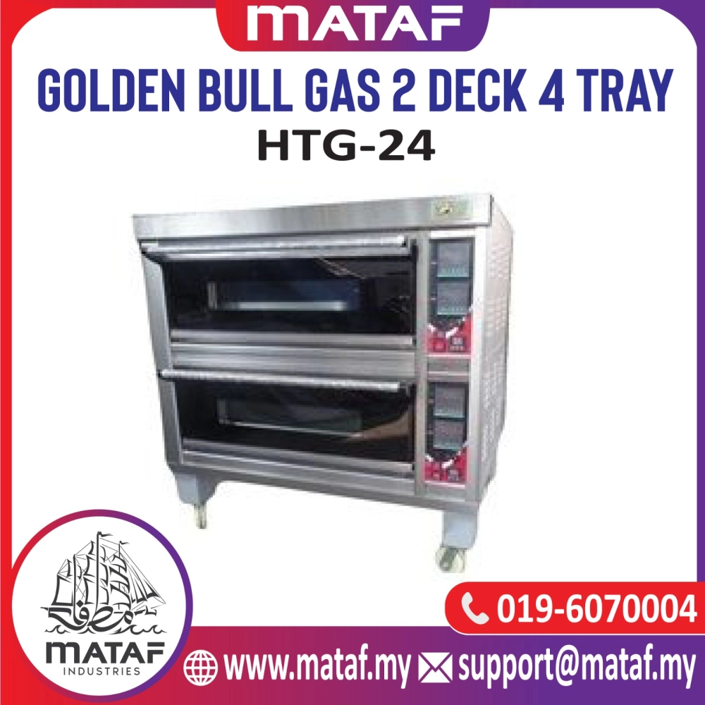 GOLDEN BULL Gas Oven 2 Deck 4 Tray (HTG-24)