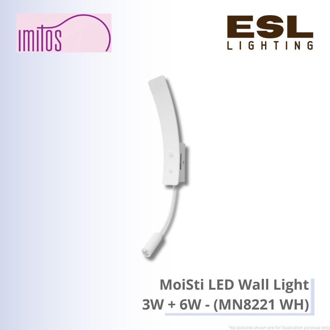 IMITOS MoiSti LED Wall Light 3W + 6W - MN8221 WH