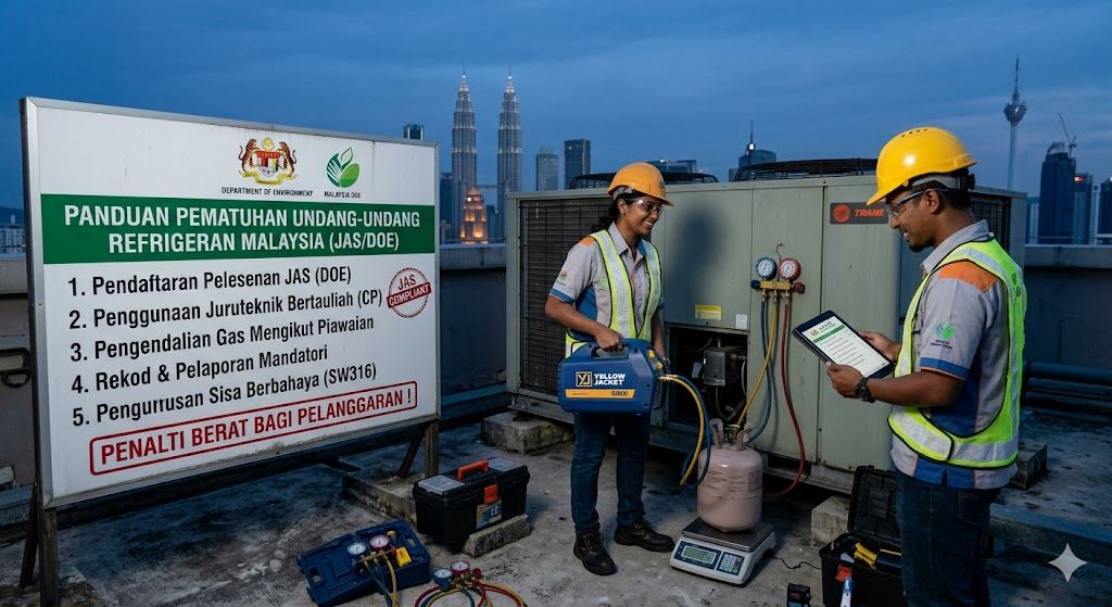 ozone refrigerant legal requirements Malaysia DOE