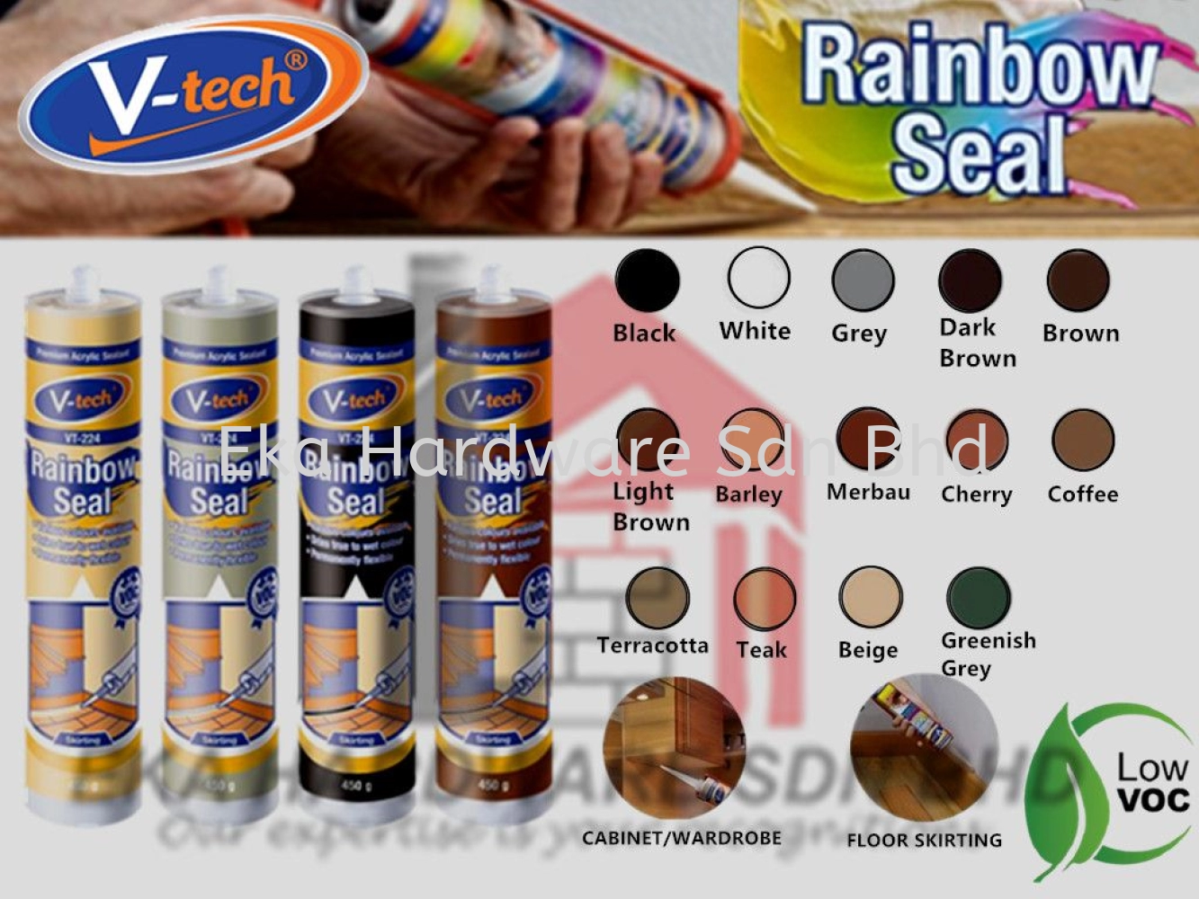 V-Tech (VT-224) Rainbow Seal Silicone