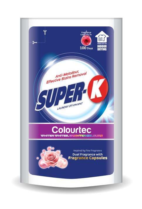SUPER-K LAUNDRY LIQUID DETERGENT COLOURTEC 500GM