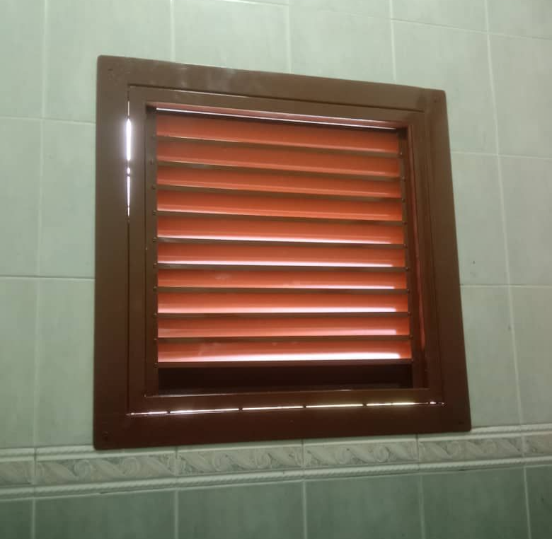 Louvers Window In Toilet