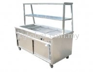 A02 BAIN MARIE C/W 1 TIER OVERSHELF