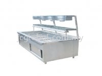 A05 BAIN MARIE C/W 2 TIER SHELF