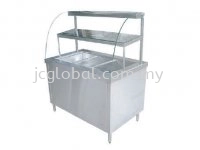 A06 BAIN MARIE C/W D SHAPE GLASS