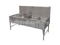 B48 2 RING KWALI RANGE C/W 1 SOUP POT