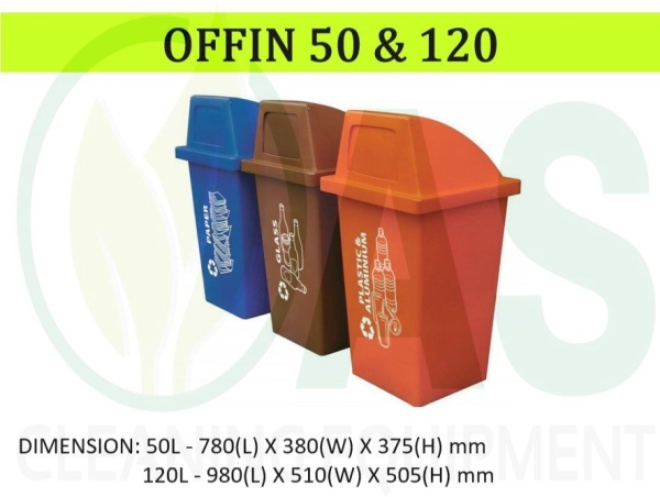 RECYCLE BIN OFFIN 50 & 120 Recycling Bins Bins and Receptacles Johor Bahru (JB), Kedah, Malaysia Supplier, Wholesaler, Distributor, Dealer | AS CLEANING EQUIPMENT (M) SDN BHD