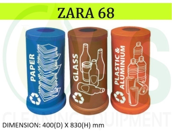 RECYCLE BIN ZARA 68 Recycling Bins Bins and Receptacles Johor Bahru (JB), Kedah, Malaysia Supplier, Wholesaler, Distributor, Dealer | AS CLEANING EQUIPMENT (M) SDN BHD