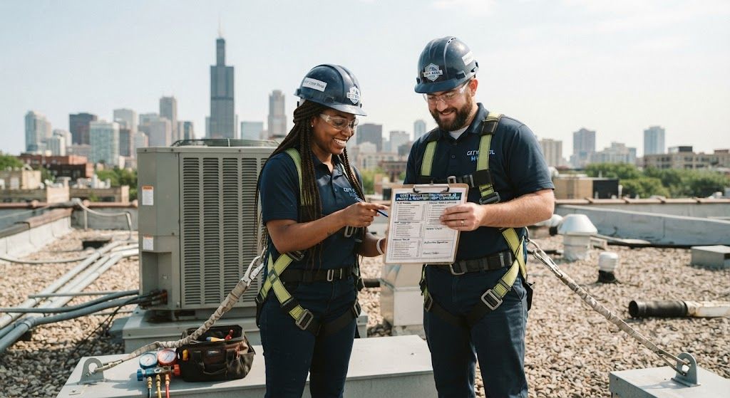 professional HVAC permit system working at height guide