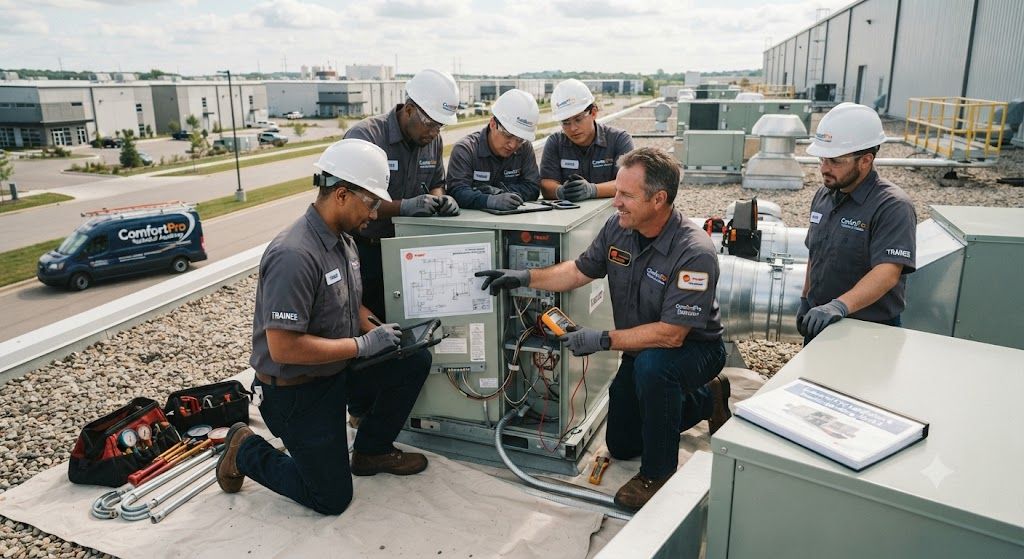 Industrial HVAC system installation training