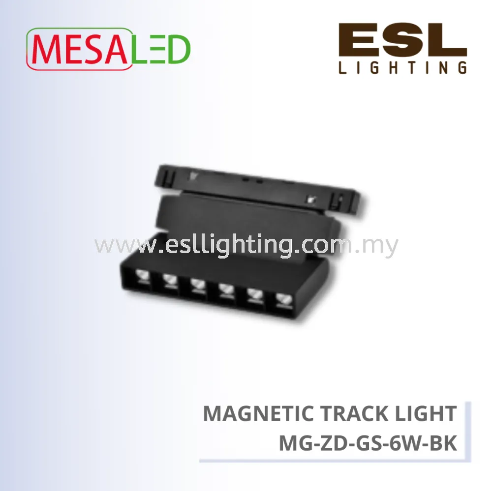 MESALED MAGNETIC TRACK LIGHT 6W - MG-ZD-GS-6W-BK