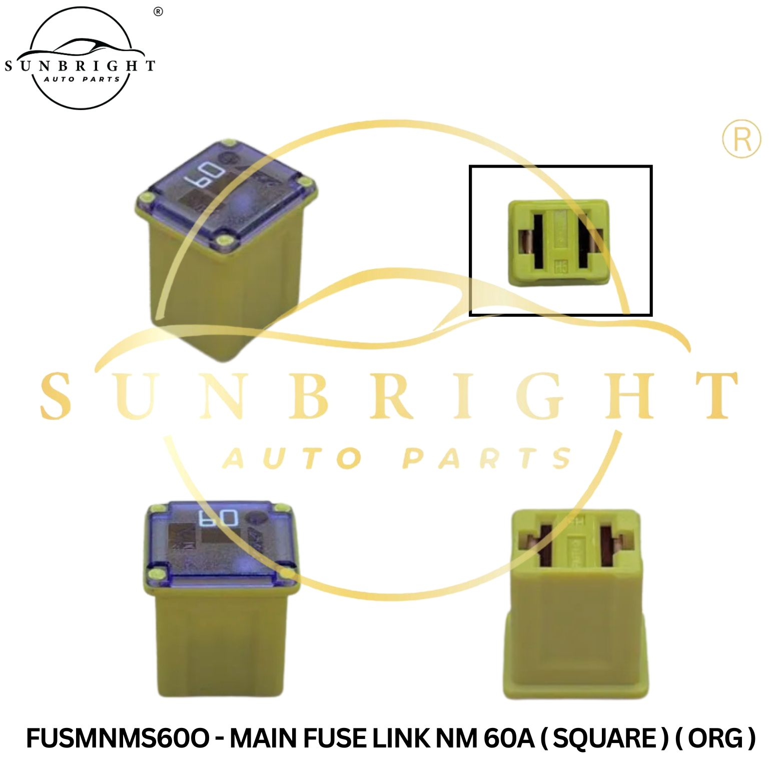 FUSMNMS60O - MAIN FUSE LINK NM 60A ( SQUARE ) ( ORG )