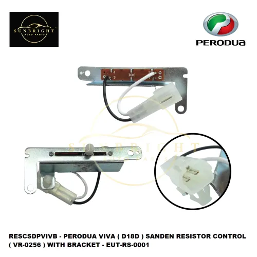 RESCSDPVIVB - PERODUA VIVA ( D18D ) SANDEN RESISTOR CONTROL ( VR-0256 ) WITH BRACKET - EUT-RS-0001