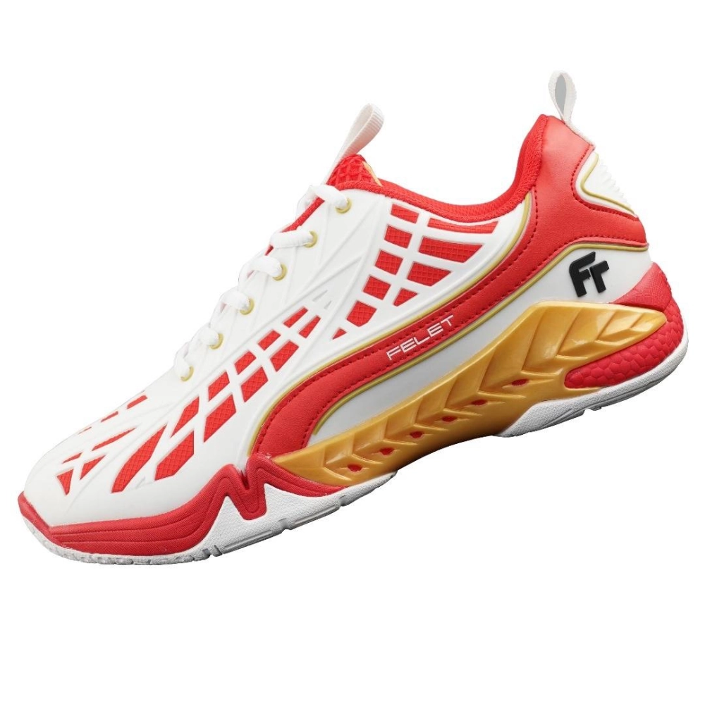 Felet Spider Boost (White/Red) Sports Badminton Shoes Kajang Felet Spider Boost (White/Red) Sports Badminton Shoes Kajang