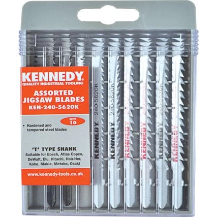 KEN2405620K - ASSORTED SET OF JIGSAW BLADES(PK-10)