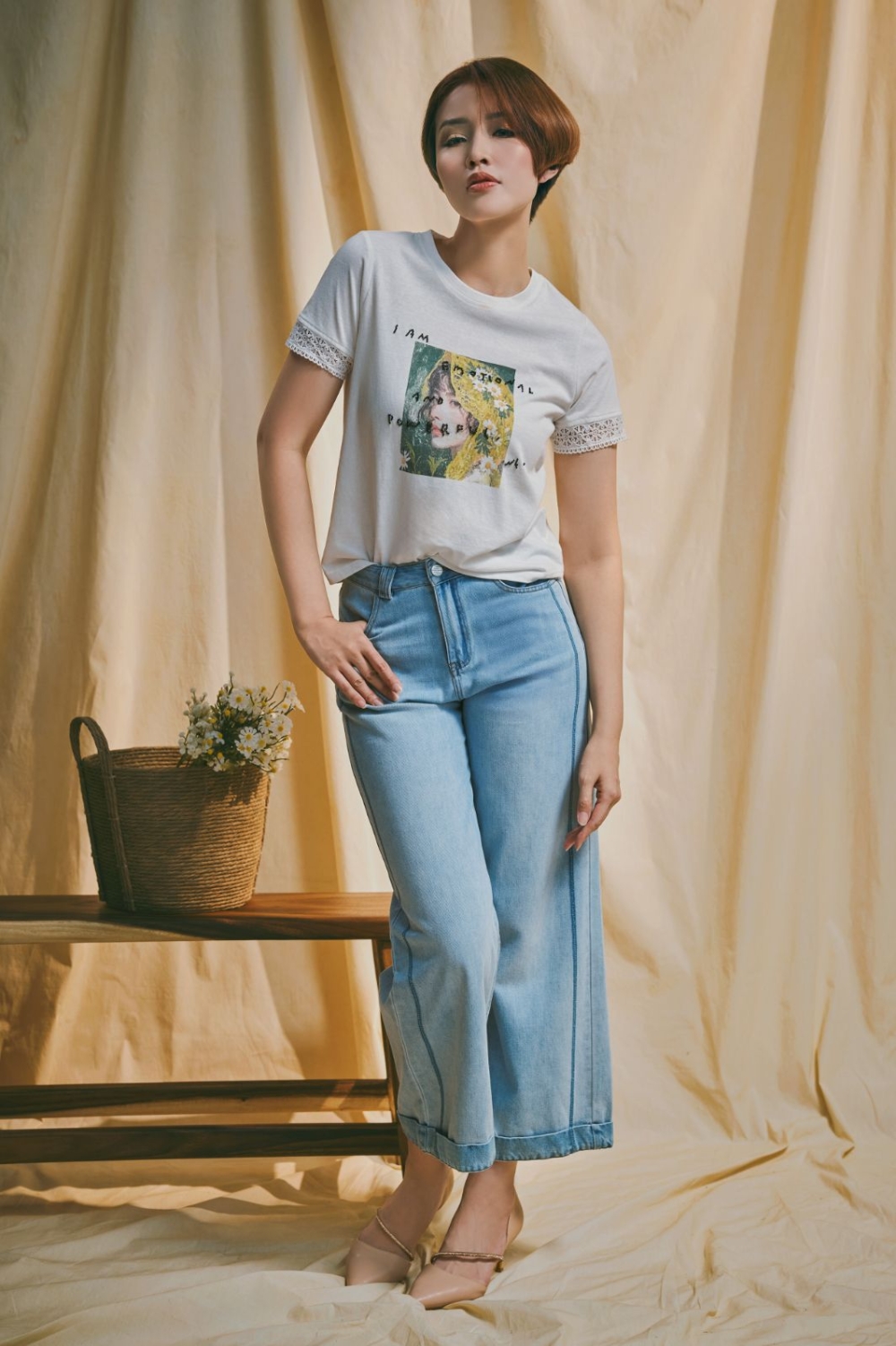 Studio Ease Cotton Graphic Tee