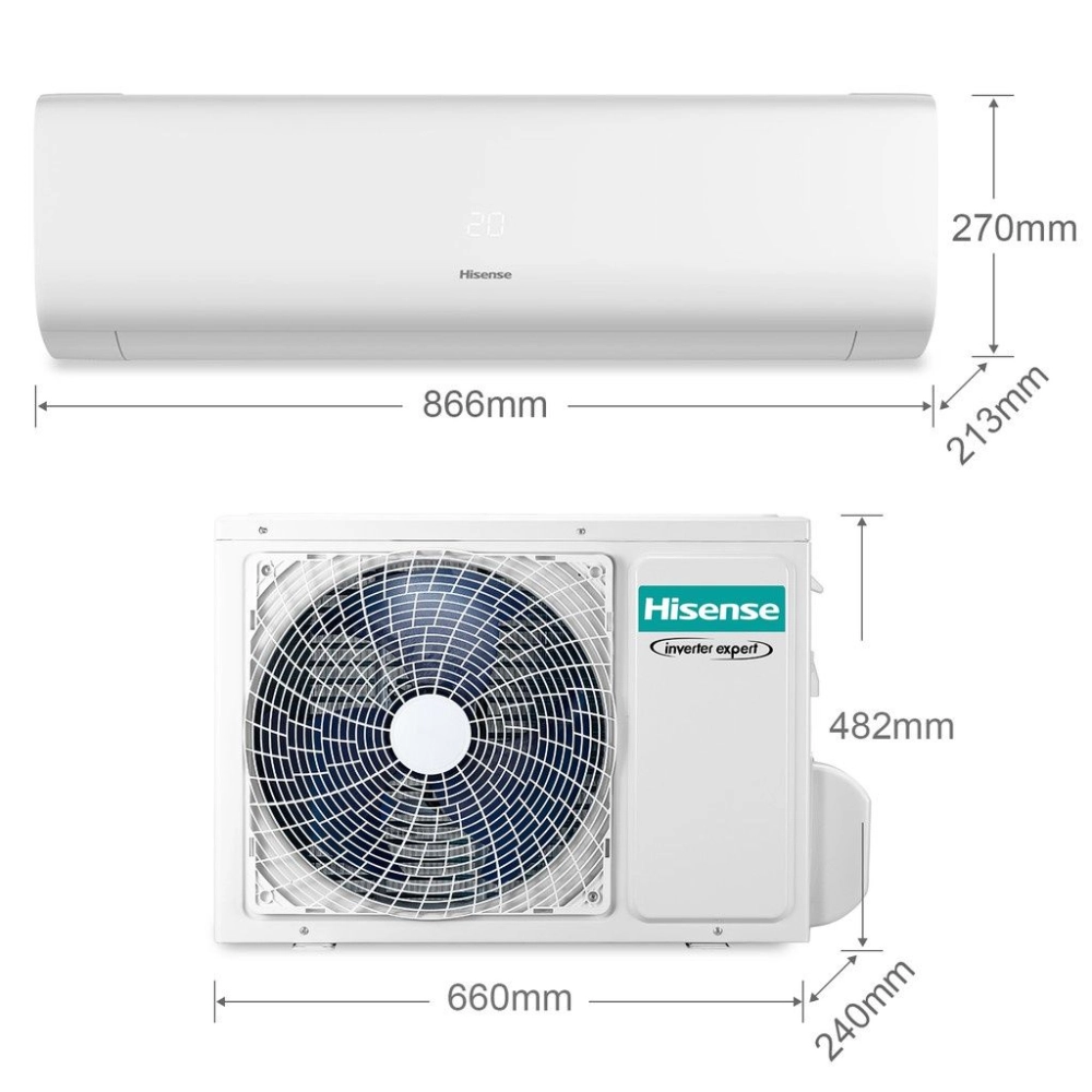 Hisense 1.0HP Inverter Air Con 5 Star R32 AI10TUGS