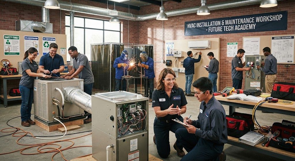 HVAC installation workshop