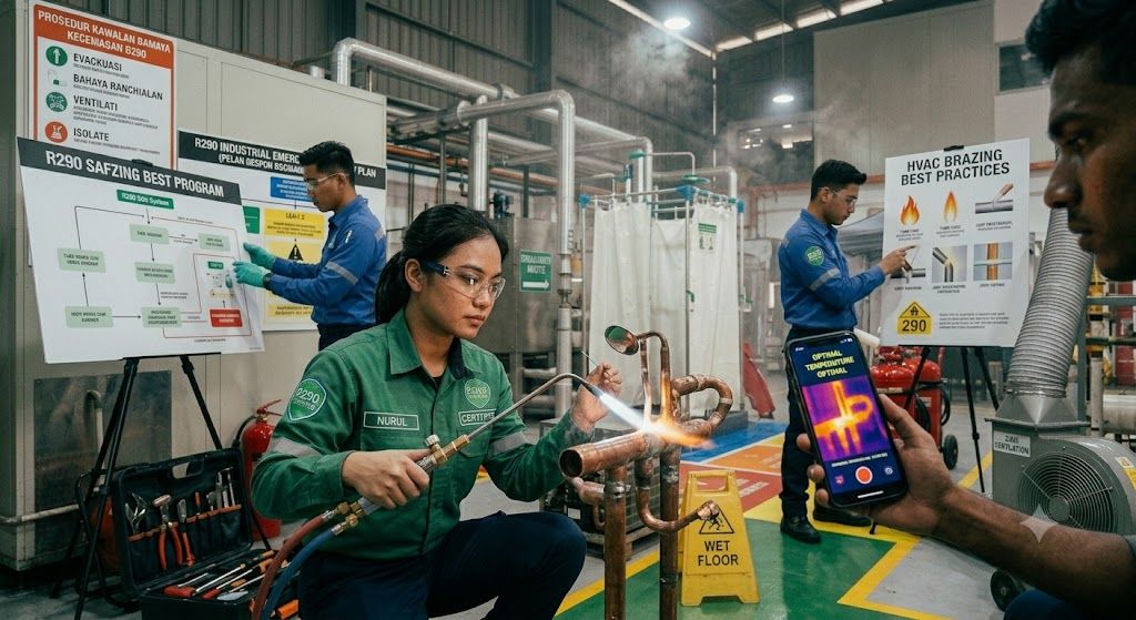 refrigeration installation brazing skills
