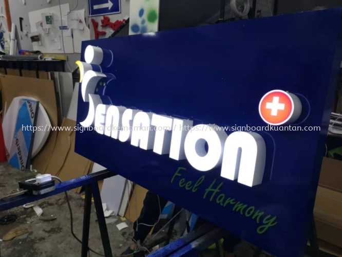 Sensation 3D LED Channel Box Up Lettering Signage @ Klang