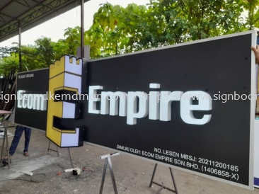 Ecom Empire - 3D LED Forntlit Signboard f- Puchong