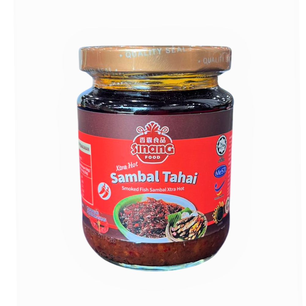 Sinang Food Xtra Hot Sambal Tahai / Smoked Fish Sambal Xtra Hot 250g