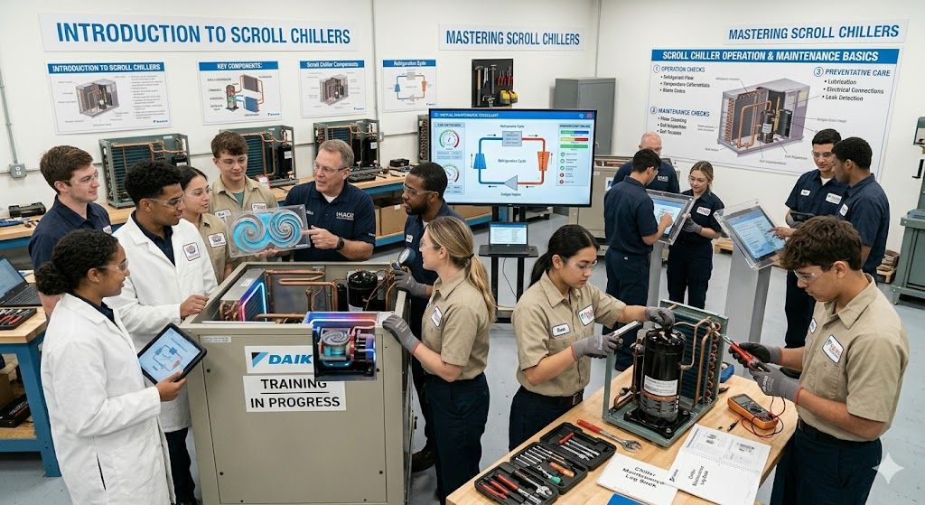 Scroll chiller operation and maintenance basics